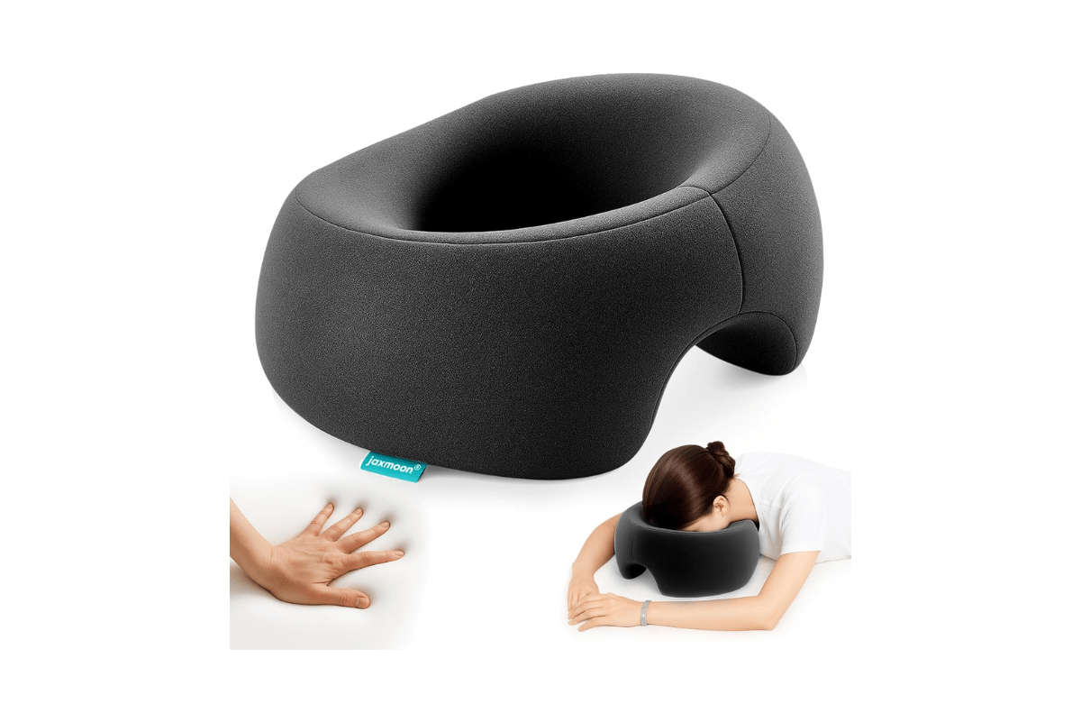 Read more about the article Face Down Pillows Massage Pillow for Bed Headrest Prone Down Sleeping, Black
