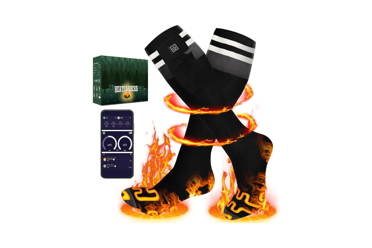 Read more about the article Heated Socks for Men Women, 6000 mAh Rechargeable Battery Waterproof & Windproof