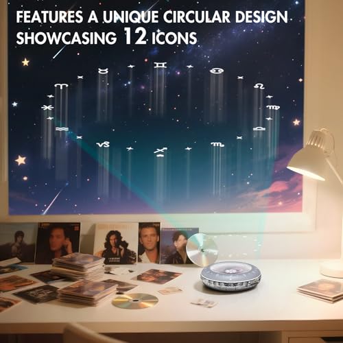 HOTT C901 CD Player Portable,Album CD Players with Bluetooth 5.3 Anti Skipping cd Player Rechargeable 1800mAh with Support TF Card/RGB Light Small CD Players for Audiophiles Car Travel - Image 2